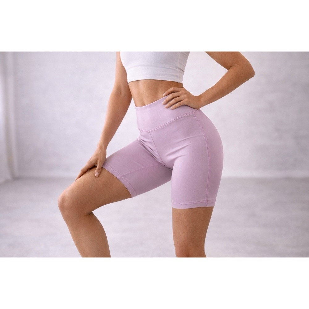 Victoria Sport Women's XS Pink Biker Shorts High Rise 6.5" Inseam Activewear